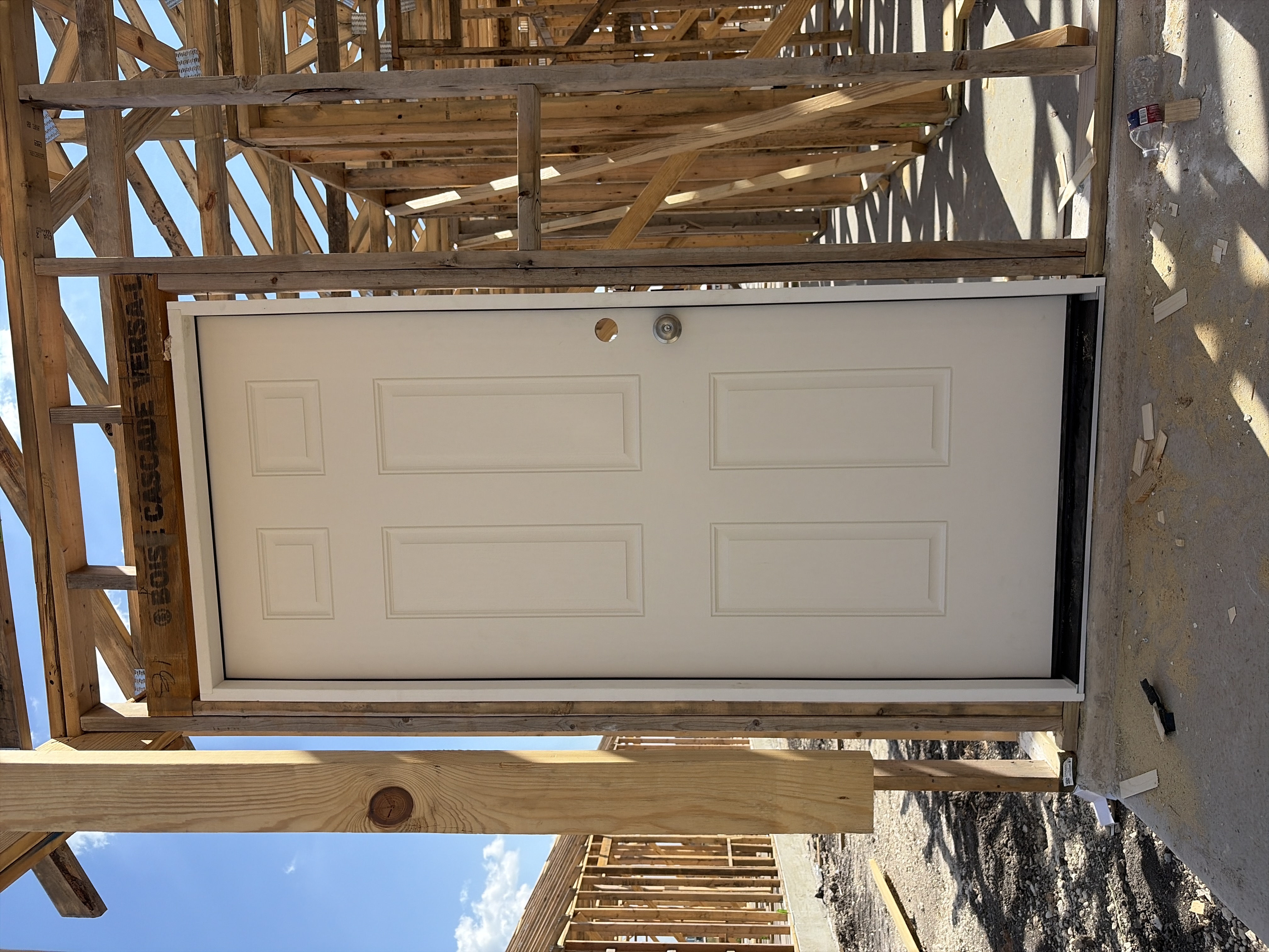 Completed door installation
