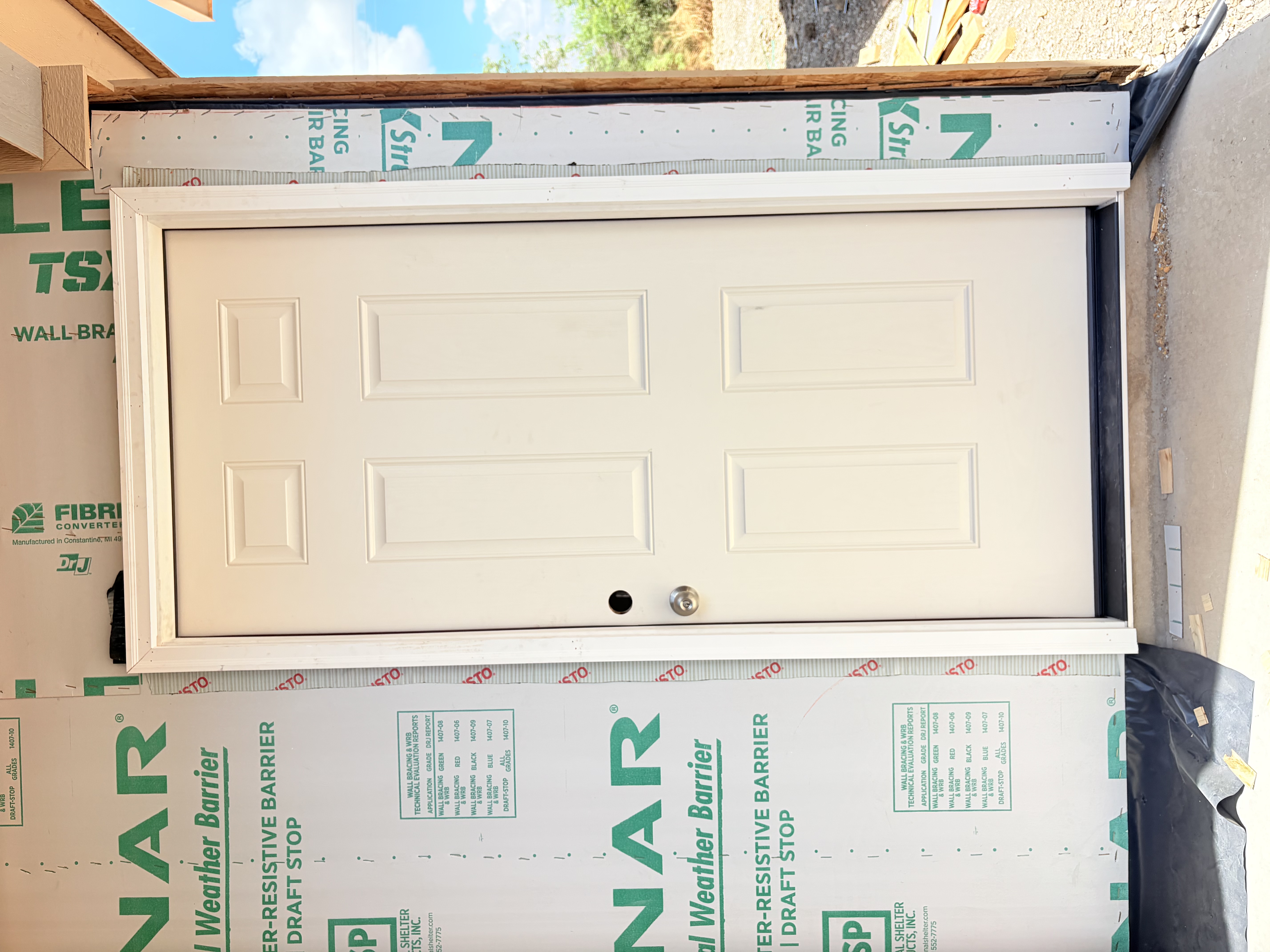 Completed door installation